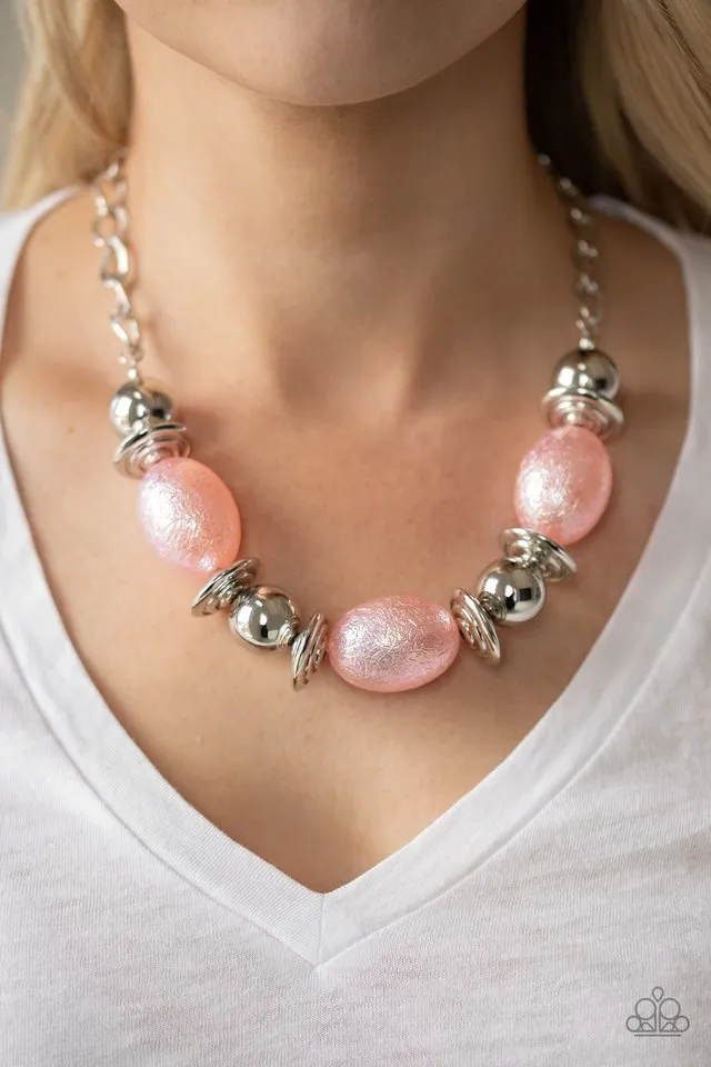 Paparazzi Necklace ~ Welcome To The Big Leagues - Pink