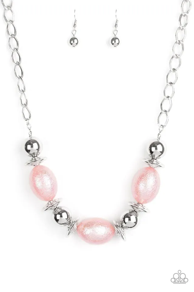 Paparazzi Necklace ~ Welcome To The Big Leagues - Pink