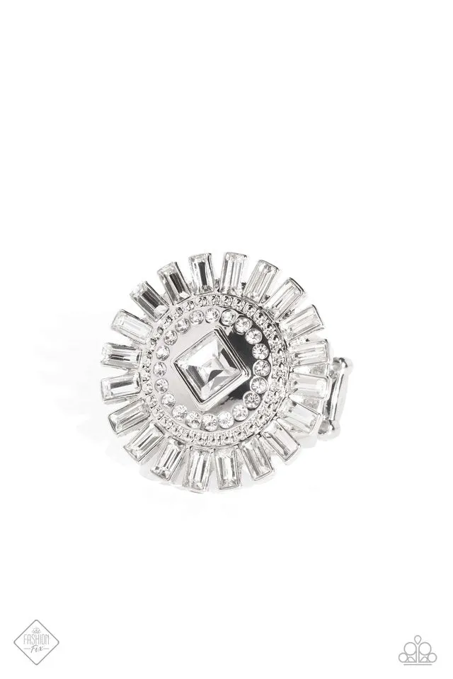 Paparazzi Ring ~ Shimmery Sprinkle - White