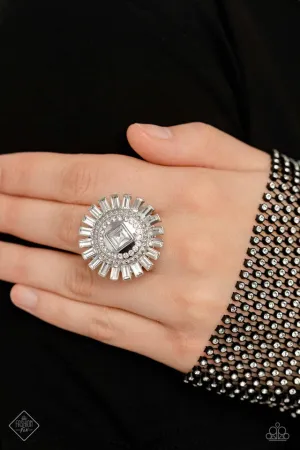 Paparazzi Ring ~ Shimmery Sprinkle - White