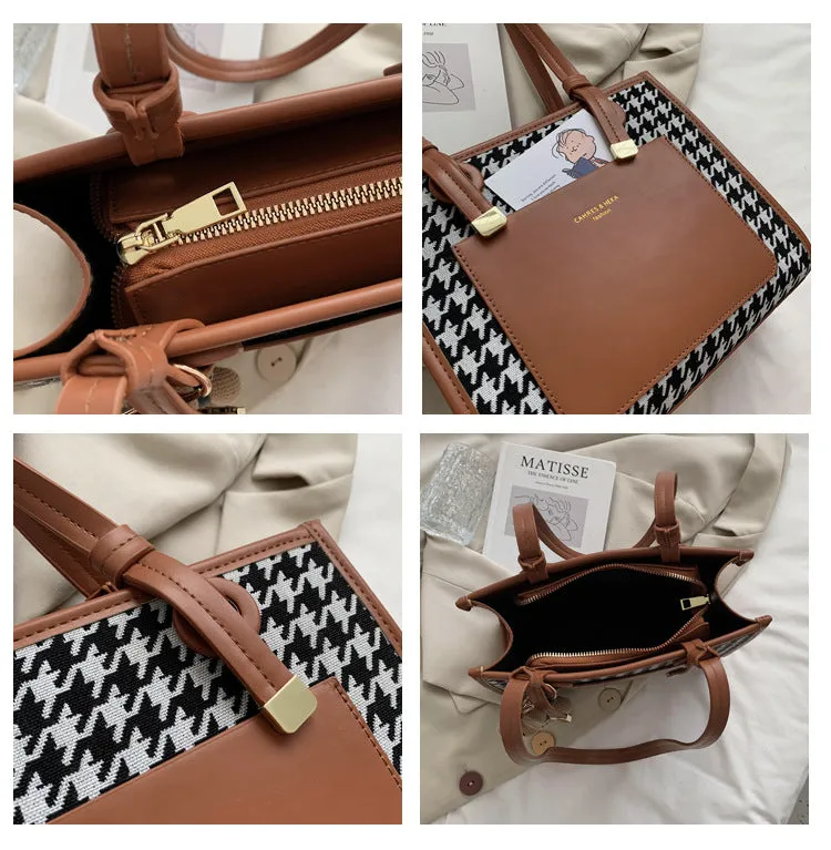 Paziye Rabbit Charm One Shoulder Tote Bag