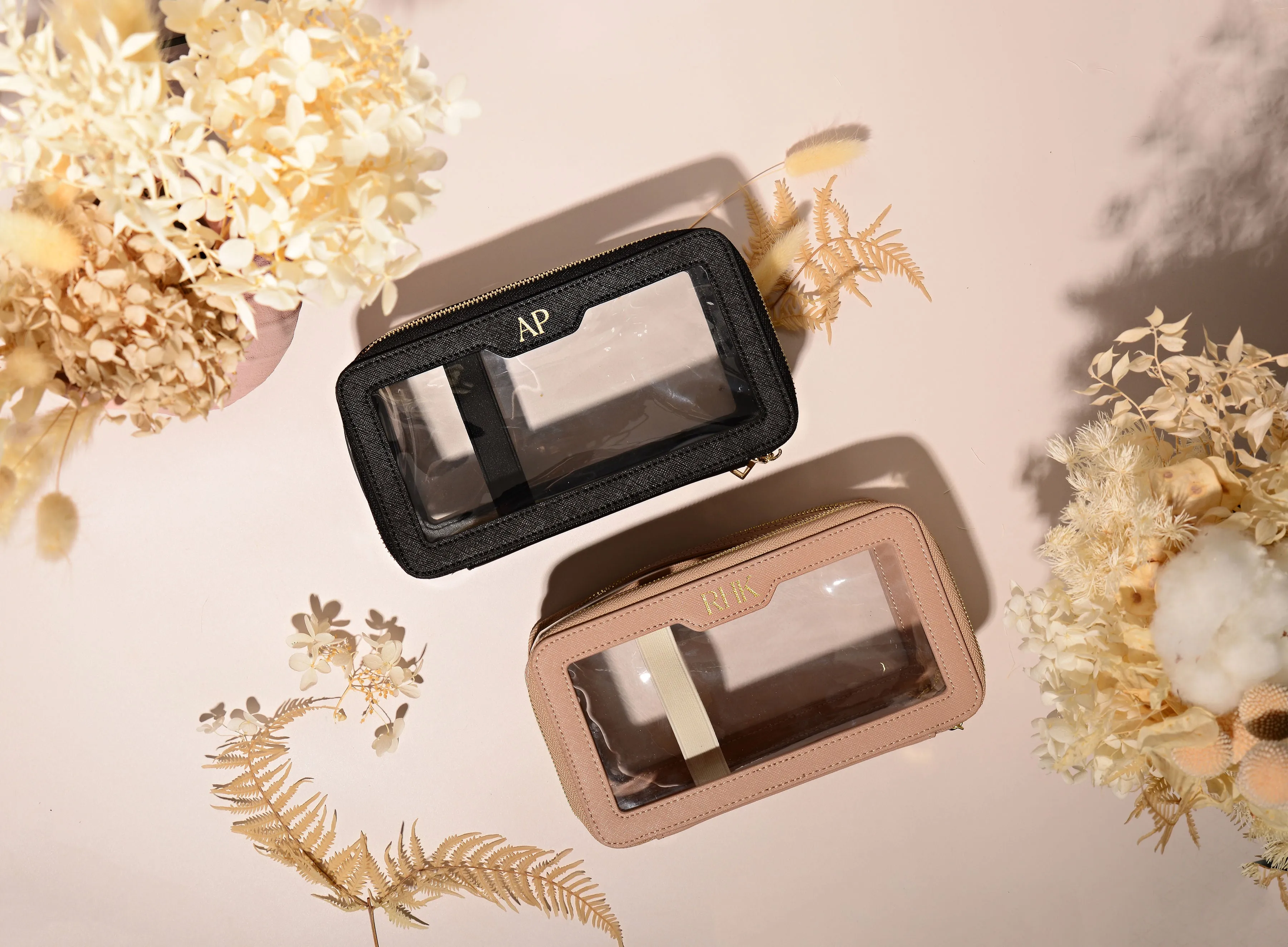Personalised Clear Makeup Bag Gift Bundle