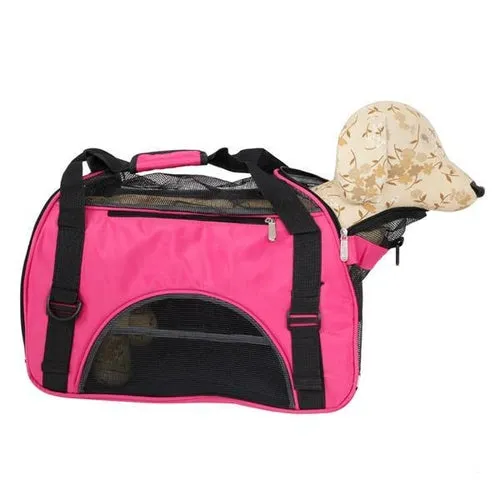 Pet Carrier Bag Handbag Hollow-Out Portable Comfort Breathable