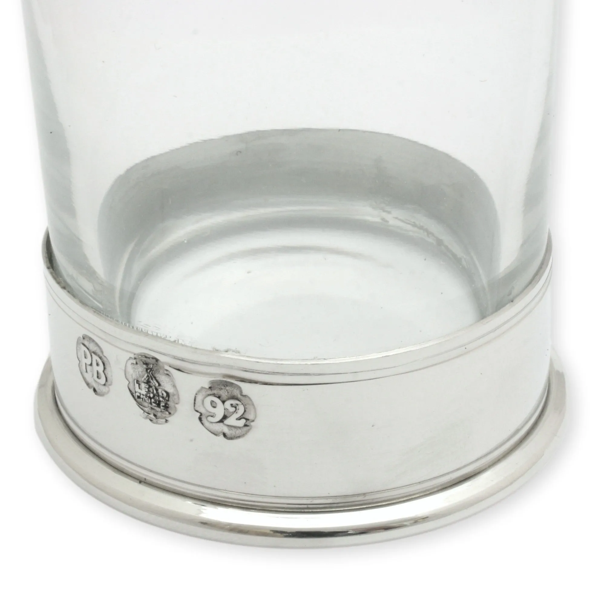 Pheasant Pewter Based High Ball Glass
