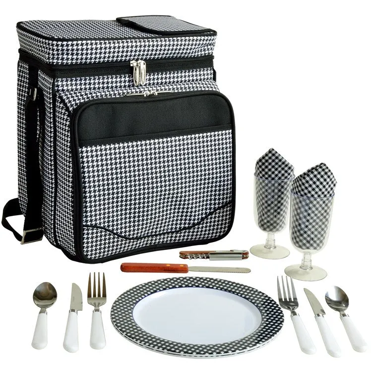 Picnic Basket/Cooler Equipped for Two