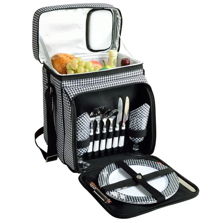 Picnic Basket/Cooler Equipped for Two