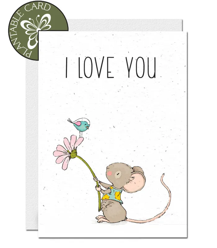 Plantable Anniversary Card - Mouse