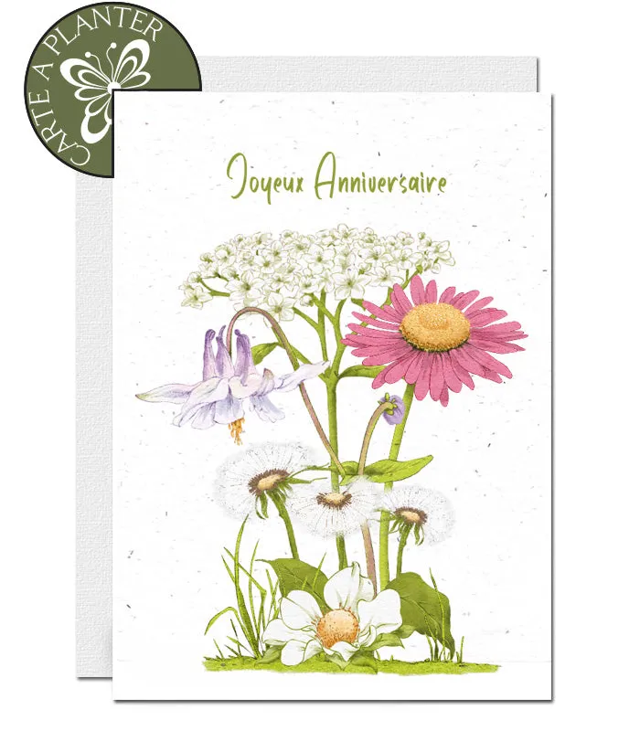 Plantable Birthday Card - Flowers
