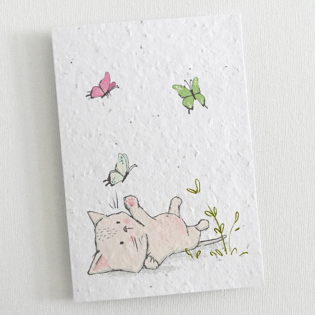 Plantable Blank Cards, set of 12 - Kittens