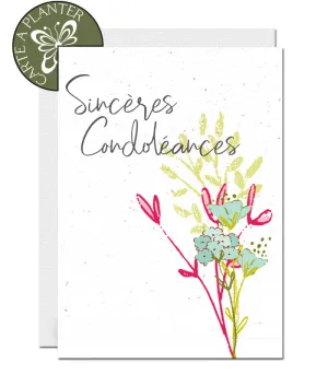 Plantable Condolence Card - Bouquet