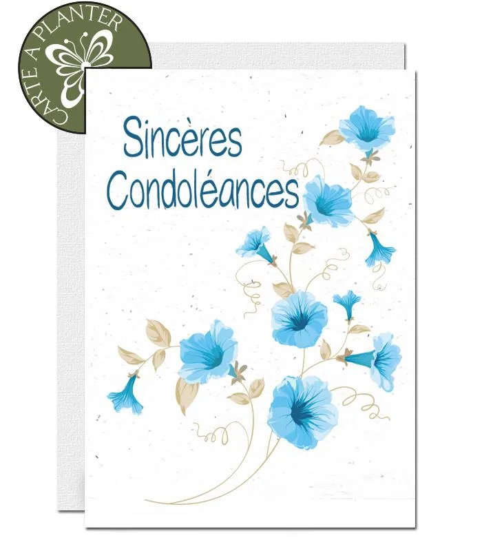 Plantable Condolence Card - With Sympathy