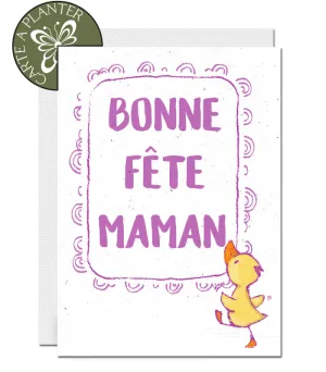 Plantable Mother's Day Card - Duckling