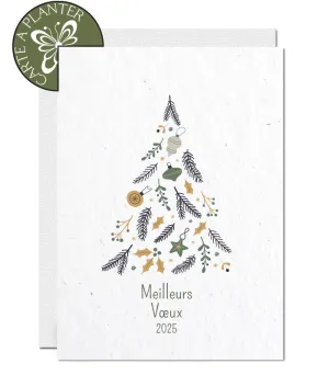 Plantable  New Year Card - 2025 Scandinavian