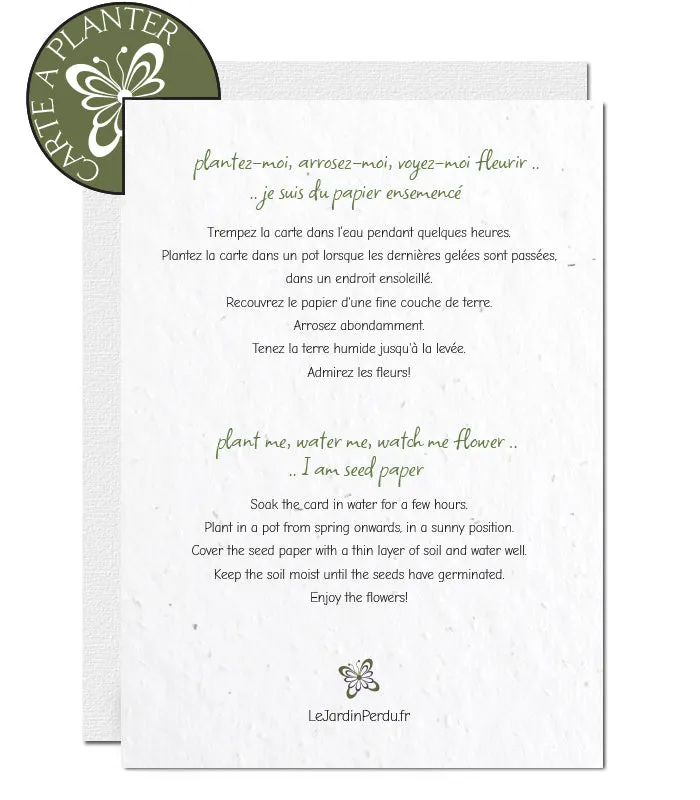 Plantable  New Year Card - 2025 Scandinavian