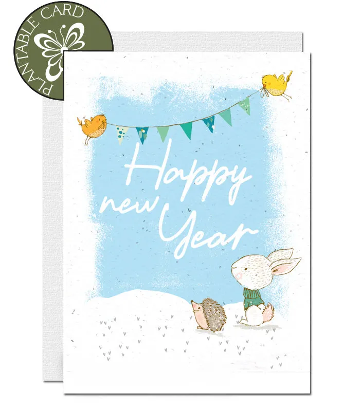Plantable New Year Card - Friends