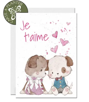 Plantable Valentines Day Card - Patchwork