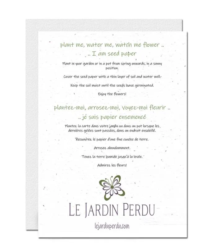 Plantable Wedding Card - Wedding Car