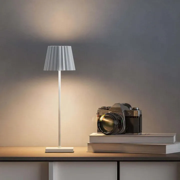 Plisse Luxurious Cordless Table Lamp