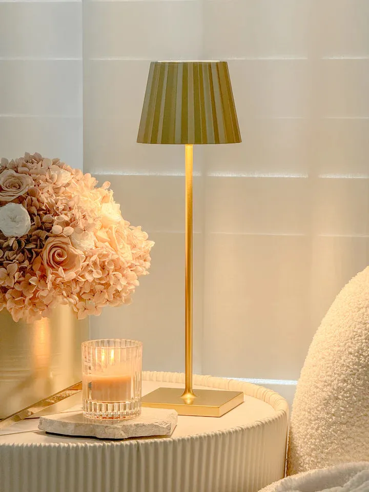 Plisse Luxurious Cordless Table Lamp