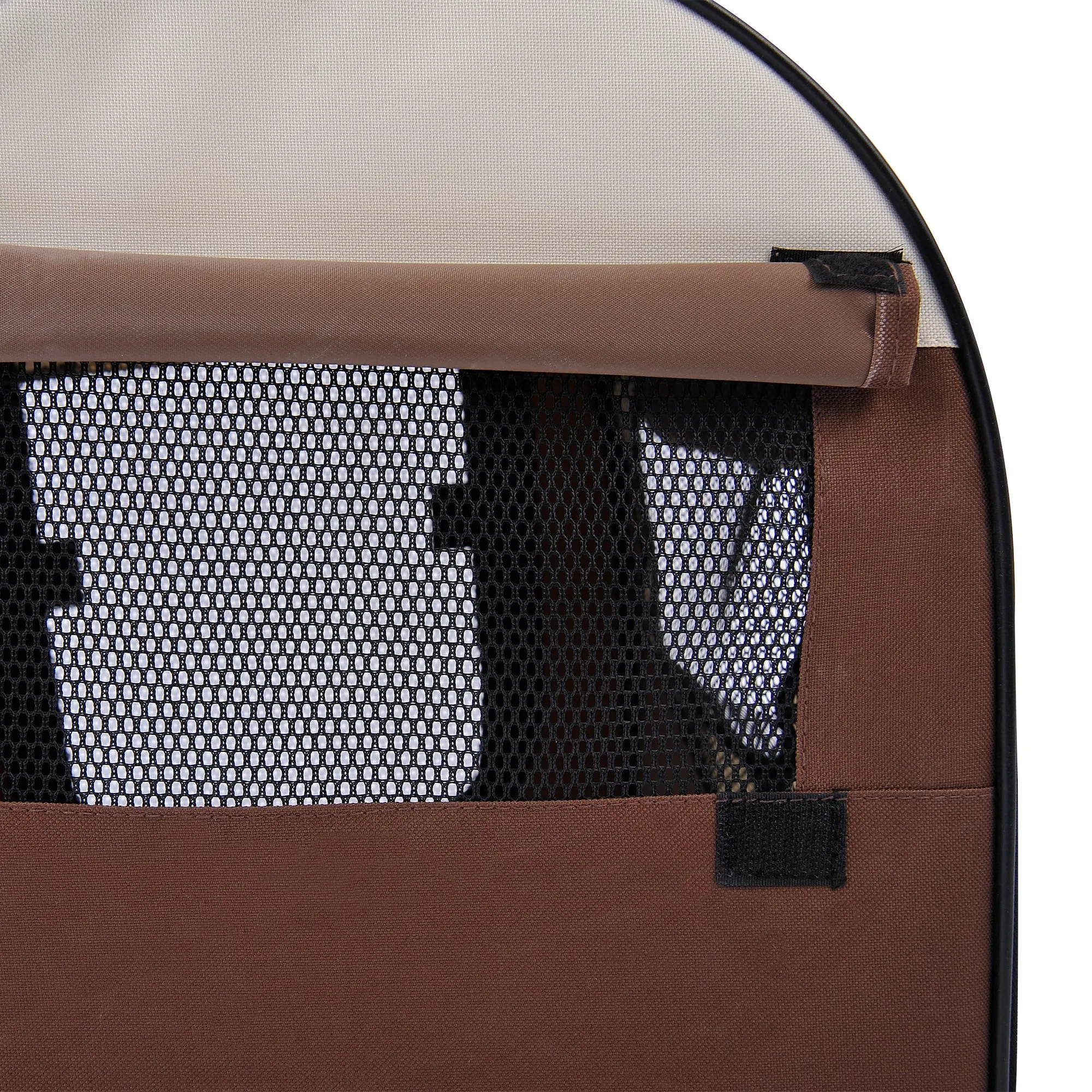 Portable Cat Carrier Folding Bag, 41H cm - Brown
