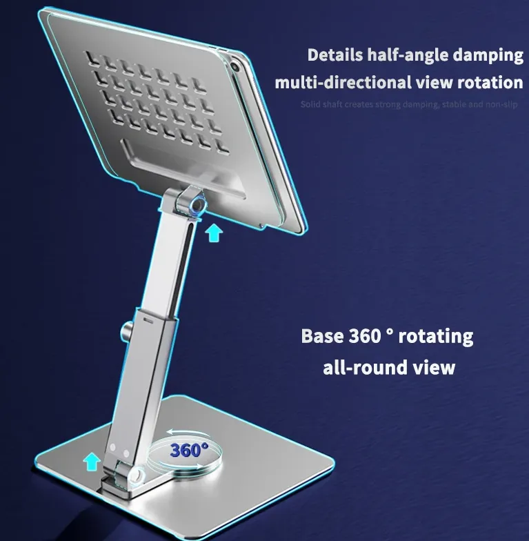 Portable Telescopic Rotary Desktop Folding Tablet Stand 01000920