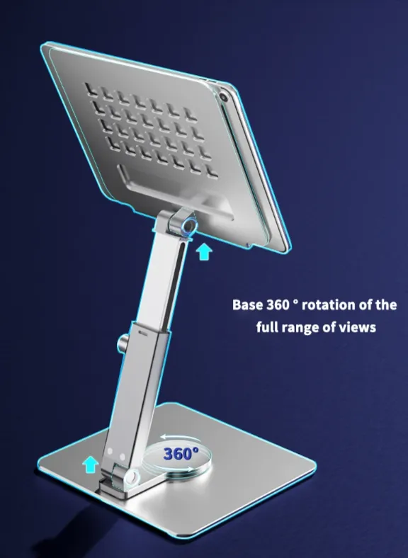 Portable Telescopic Rotary Desktop Folding Tablet Stand 01000920