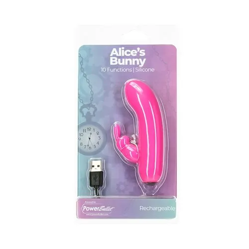 Power Bullet Alices Bunny 4in 10 Function Bullet