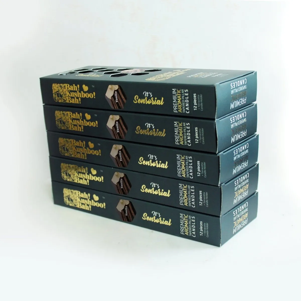 Premium Perfumed Soywax Candles- Set Of 60 (Vanilla)