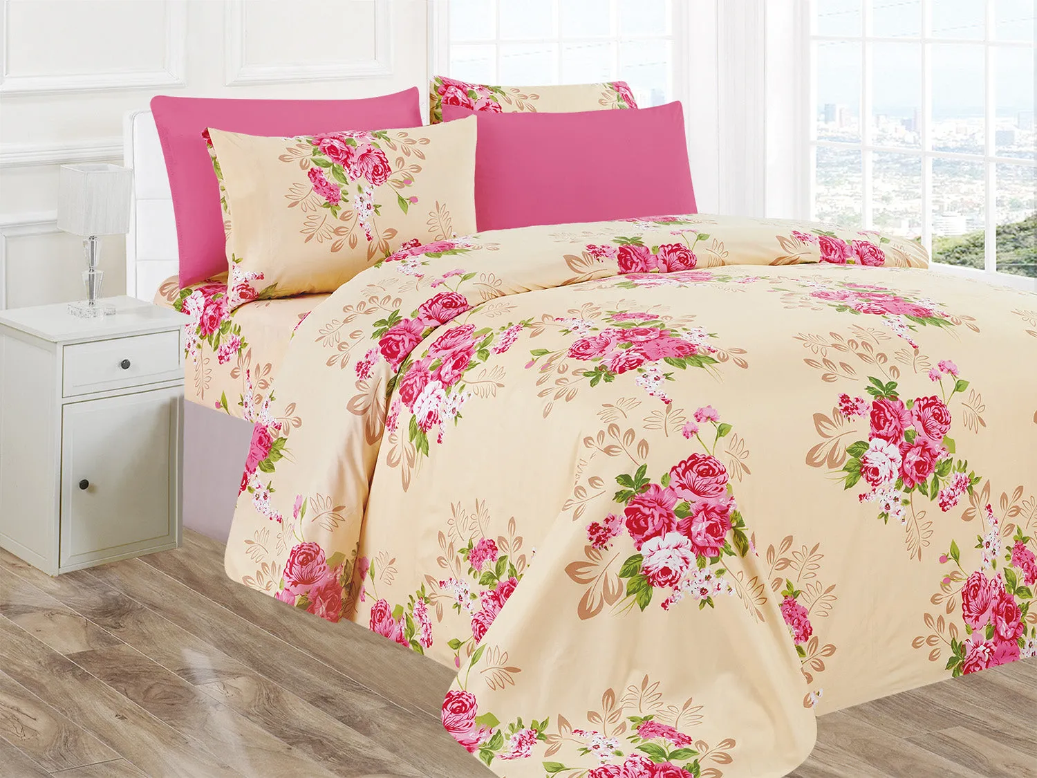 Premius Bouquet Luxurious Wrinkle-Free Microfiber Sheet Set