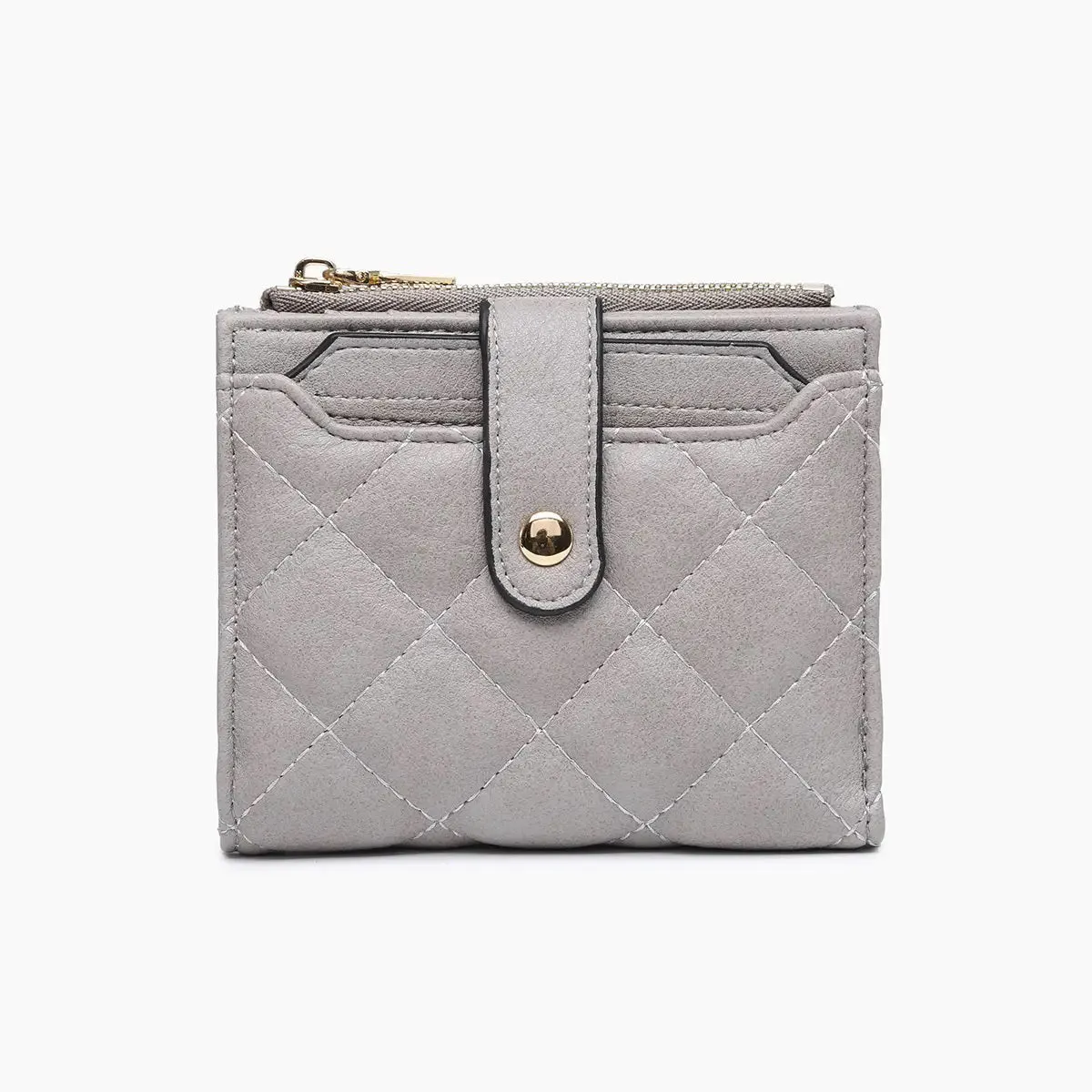 QUILTED ZIP TOP WALLET