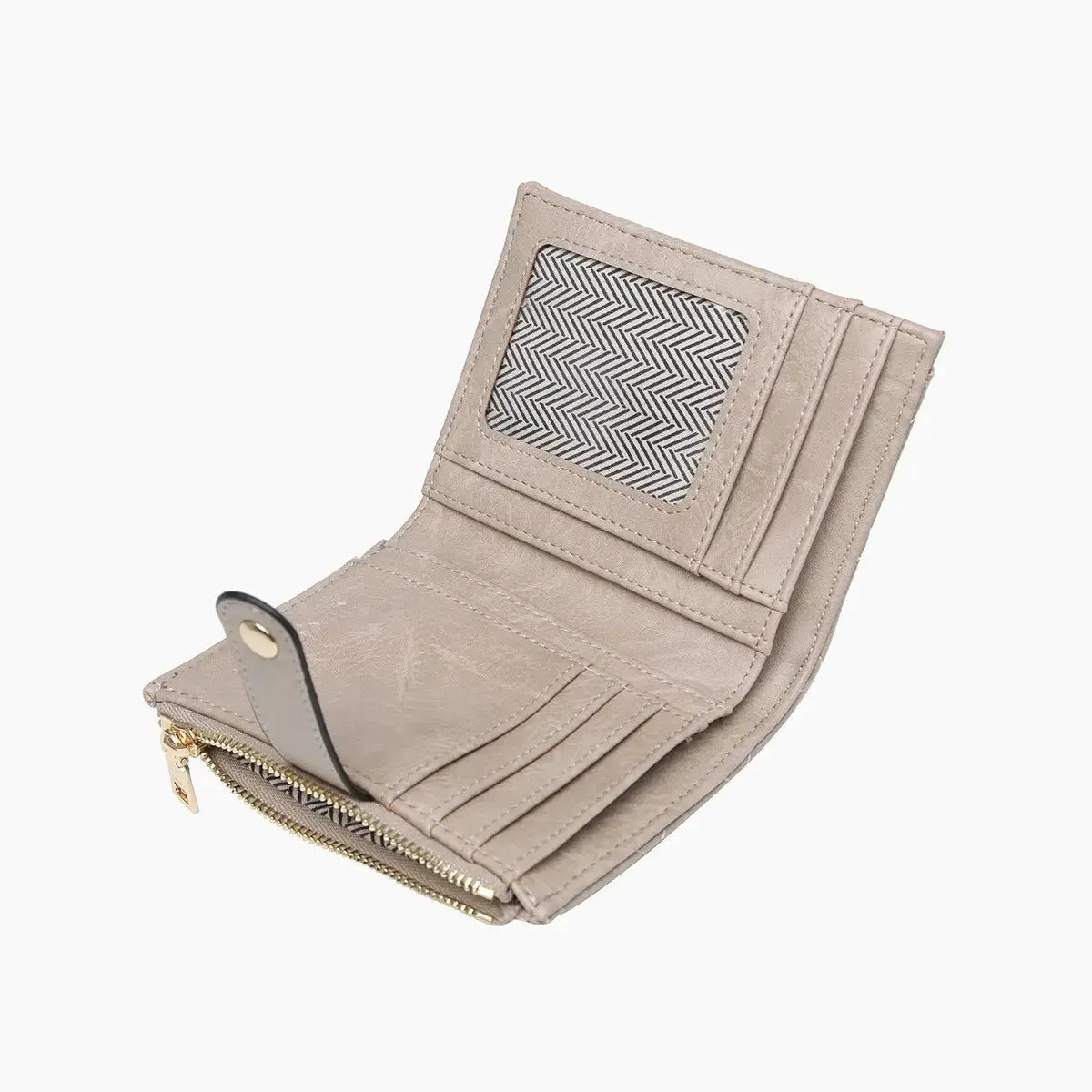 QUILTED ZIP TOP WALLET