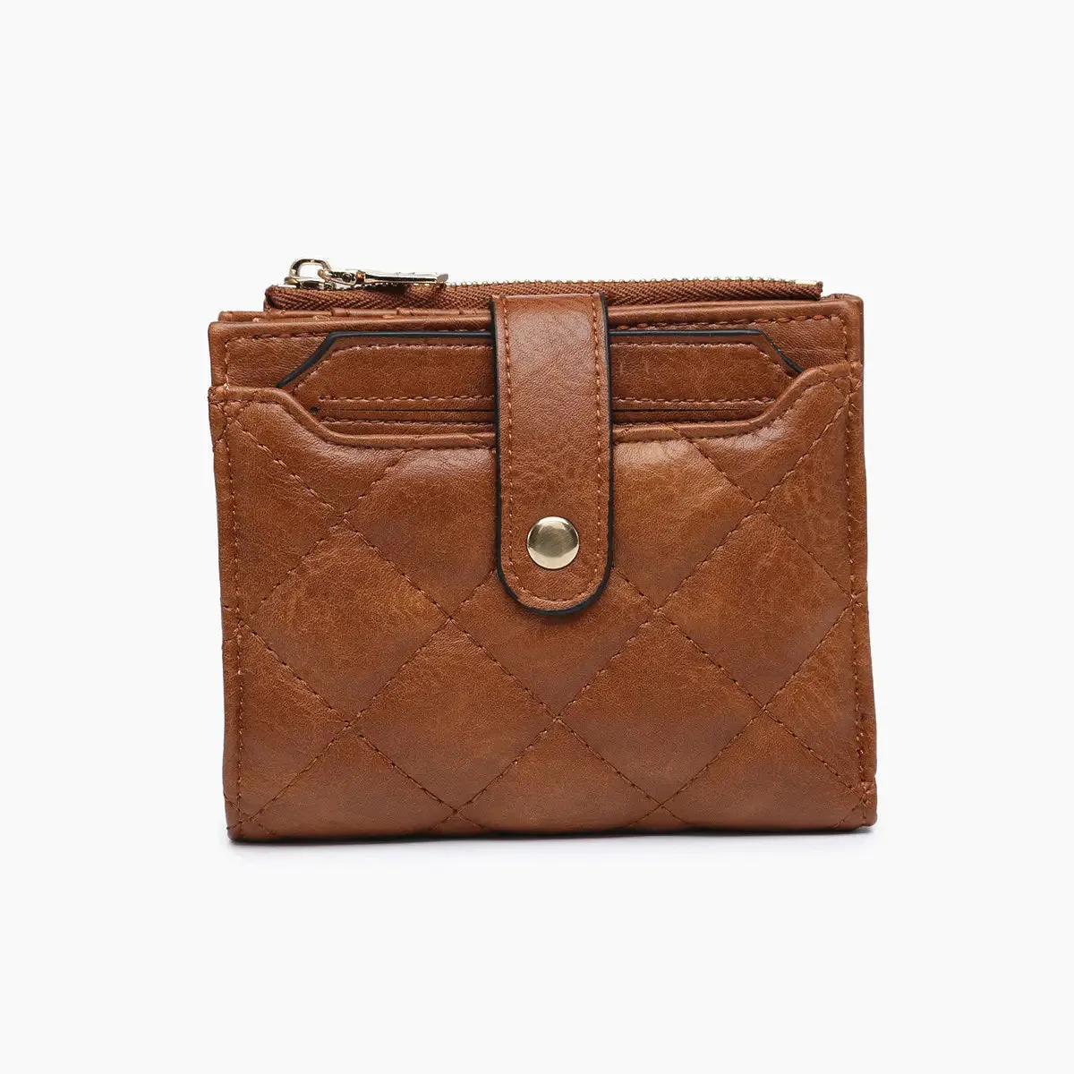 QUILTED ZIP TOP WALLET