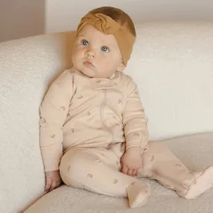 Quincy Mae - Organic Zipper Footie - Rainbows