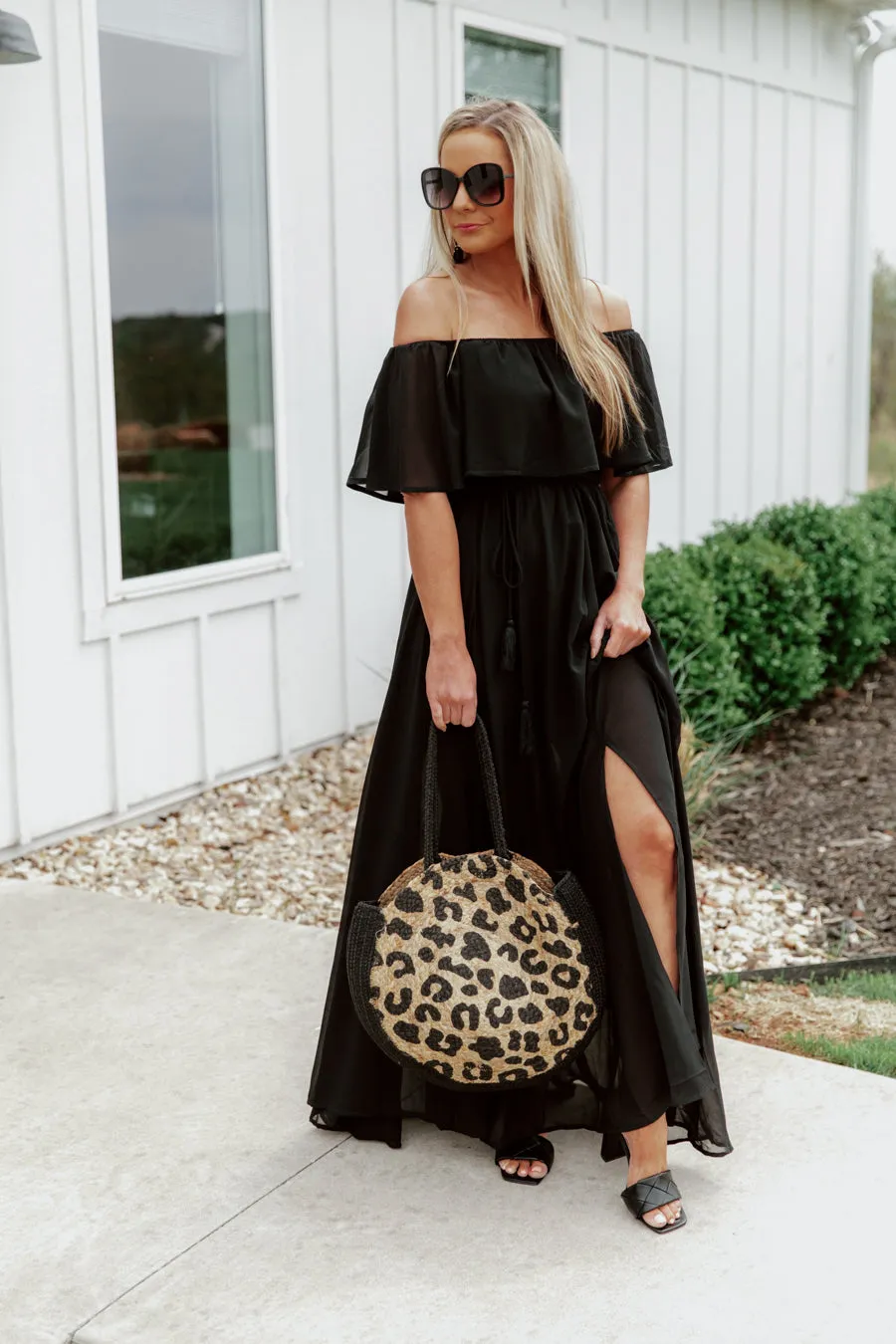 "ALWAYS AN ORIGINAL" LEOPARD STRAW BAG