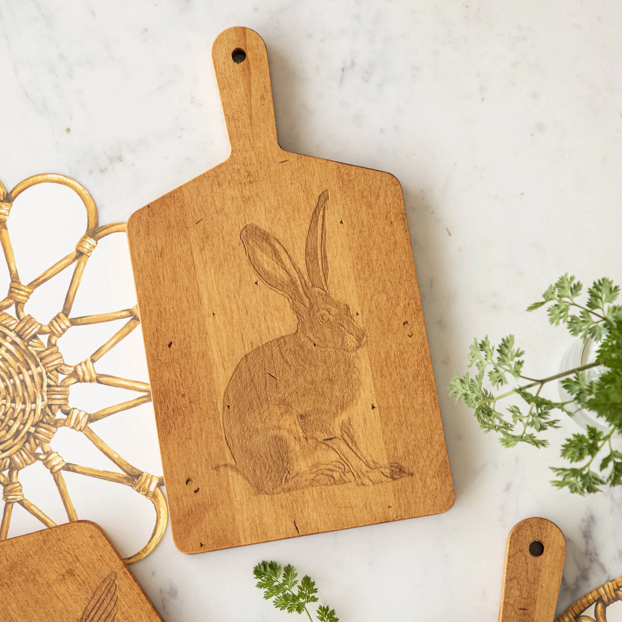 Rabbit Artisan Maple Rectangle Cheese Board