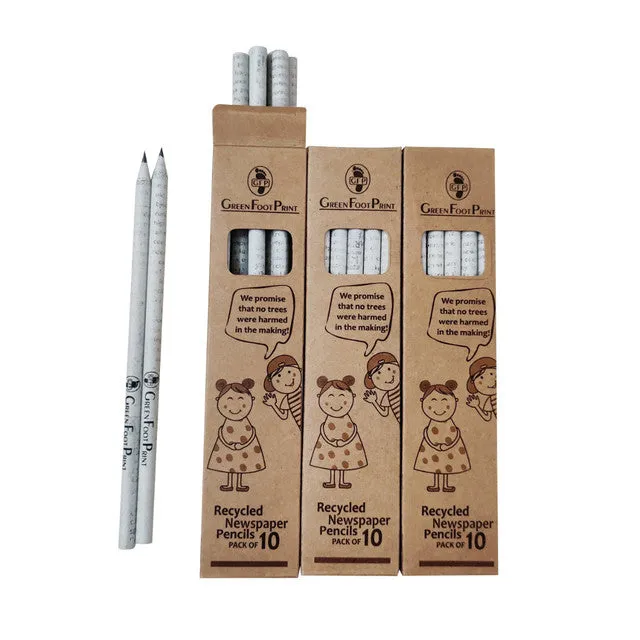 Recycled News Paper Pencils | Pack Of 30