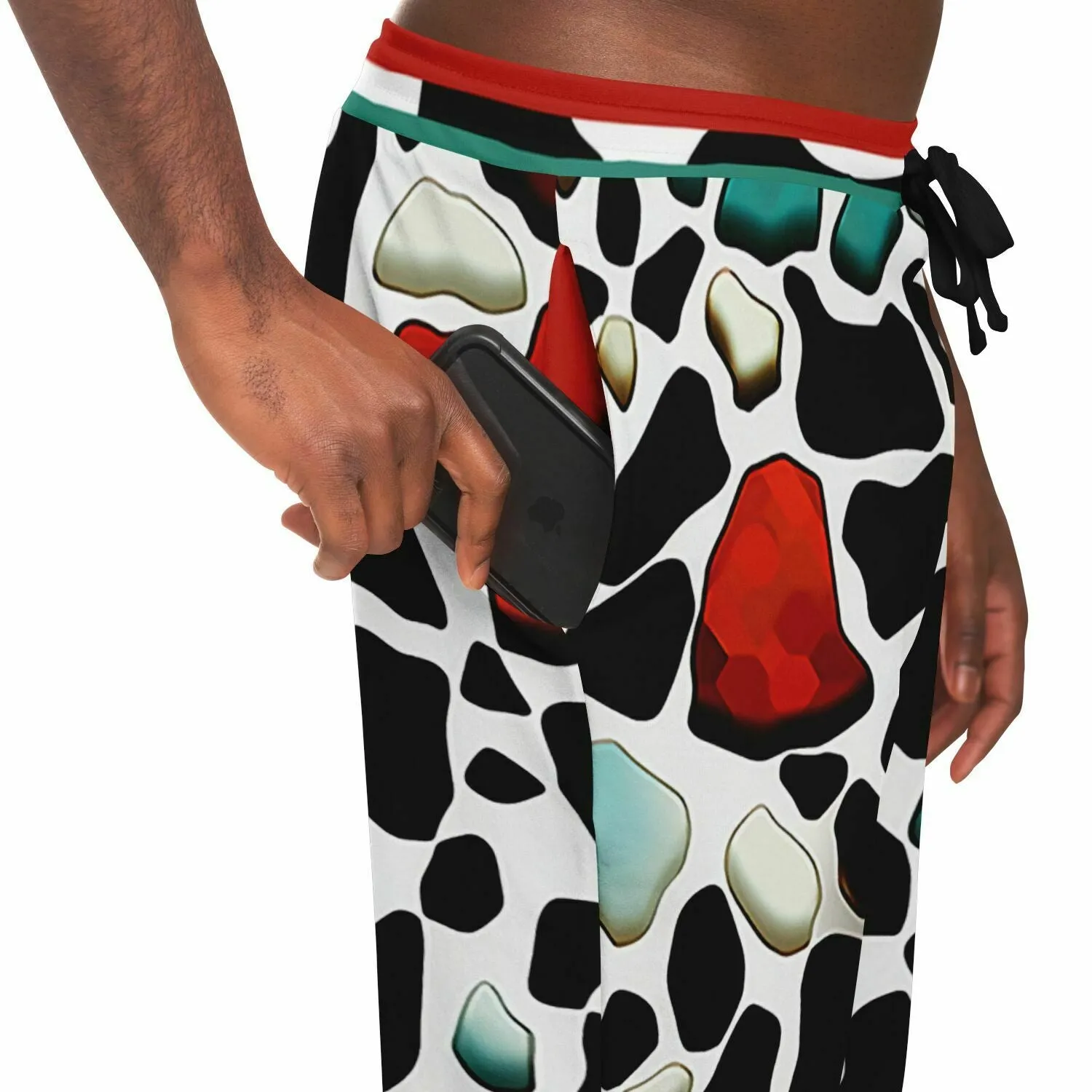 Red Jeweled Cow Eco-Poly Unisex Jogger