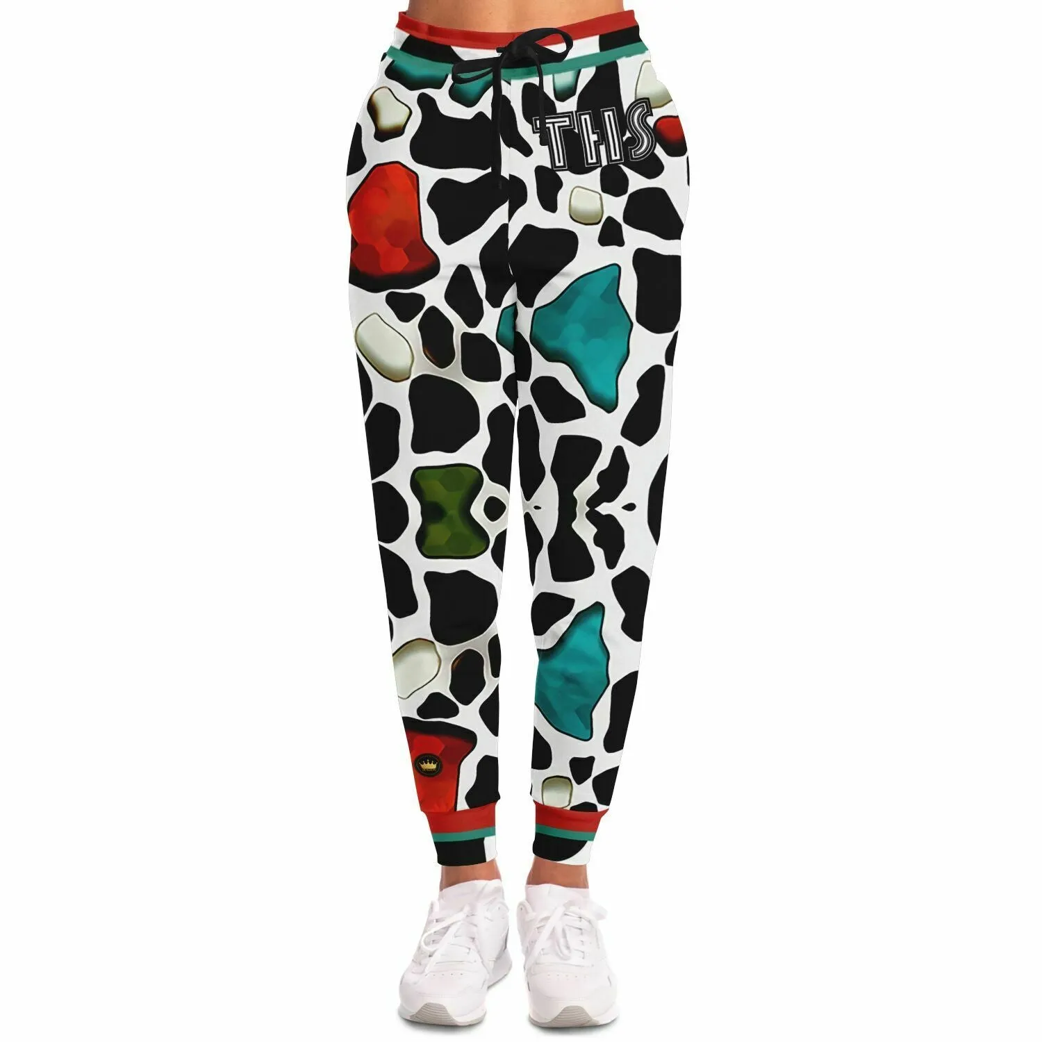 Red Jeweled Cow Eco-Poly Unisex Jogger