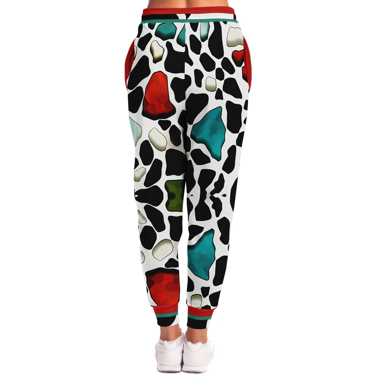Red Jeweled Cow Eco-Poly Unisex Jogger