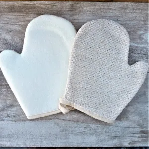 Reversible Exfoliating Jute Mitt