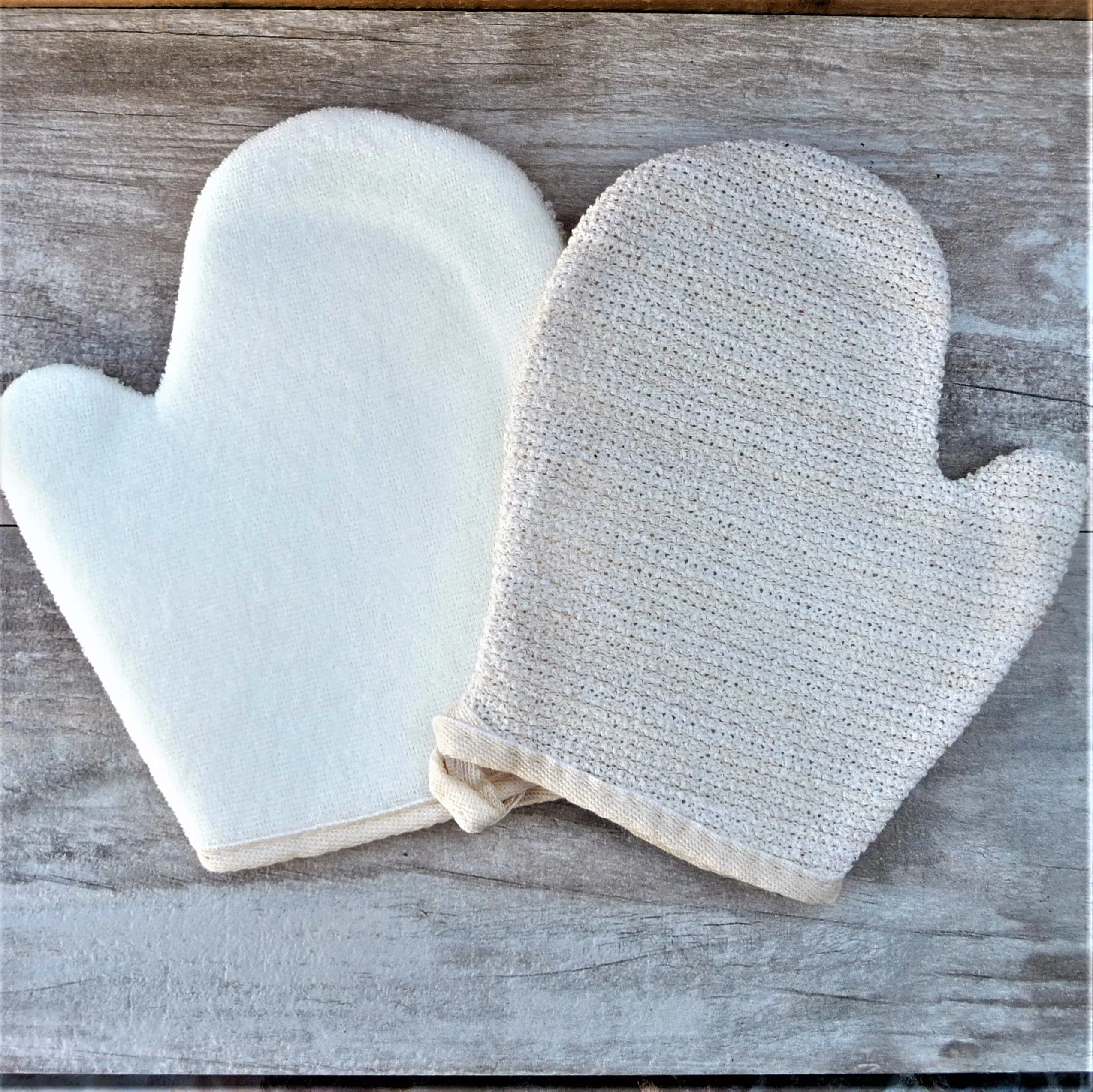 Reversible Exfoliating Jute Mitt