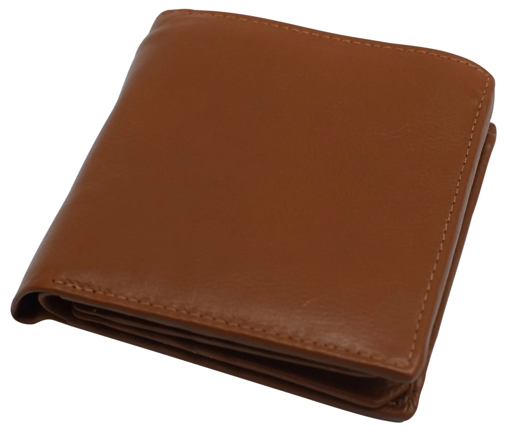 RFID Blocking Hipster Bifold Dual Genuine Leather Men's Wallet 632192