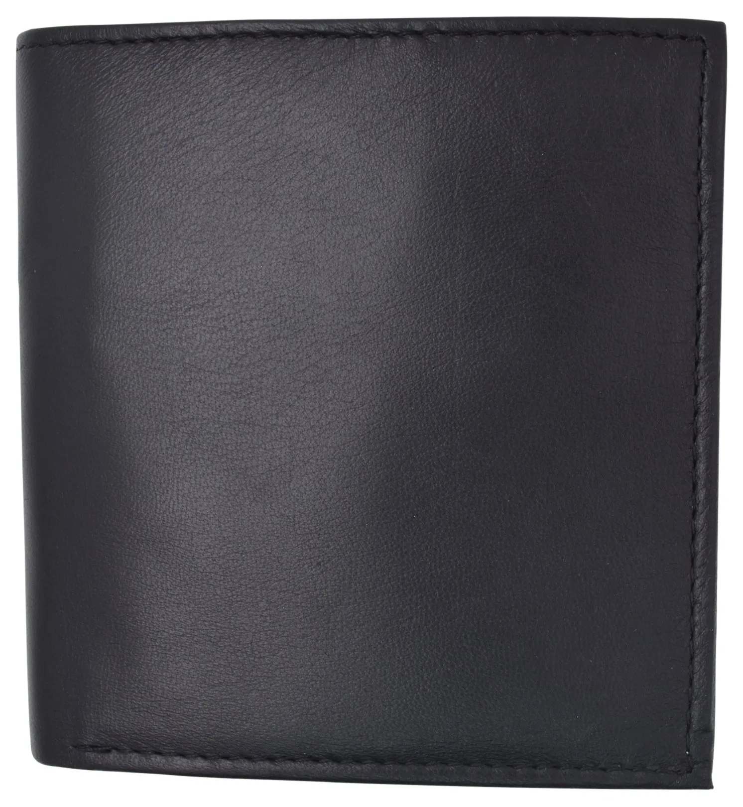 RFID Blocking Hipster Bifold Dual Genuine Leather Men's Wallet 632192
