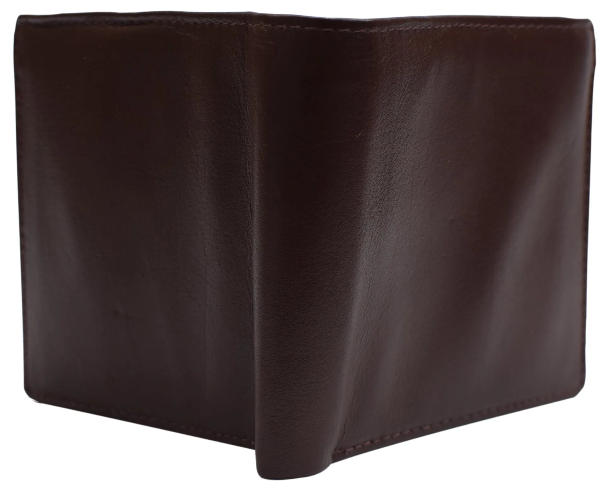 RFID Blocking Hipster Bifold Dual Genuine Leather Men's Wallet 632192