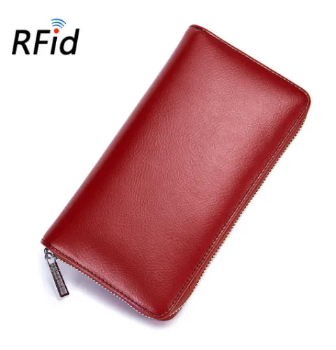 RFID Leather 36-Card Wallet