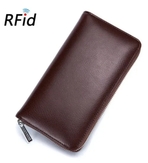 RFID Leather 36-Card Wallet