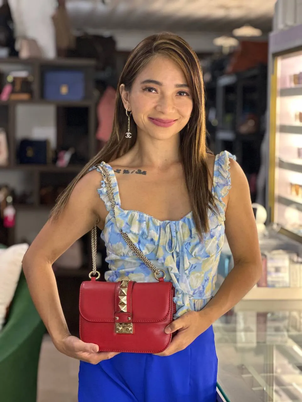 Rockstud Glam Lock Flap Bag