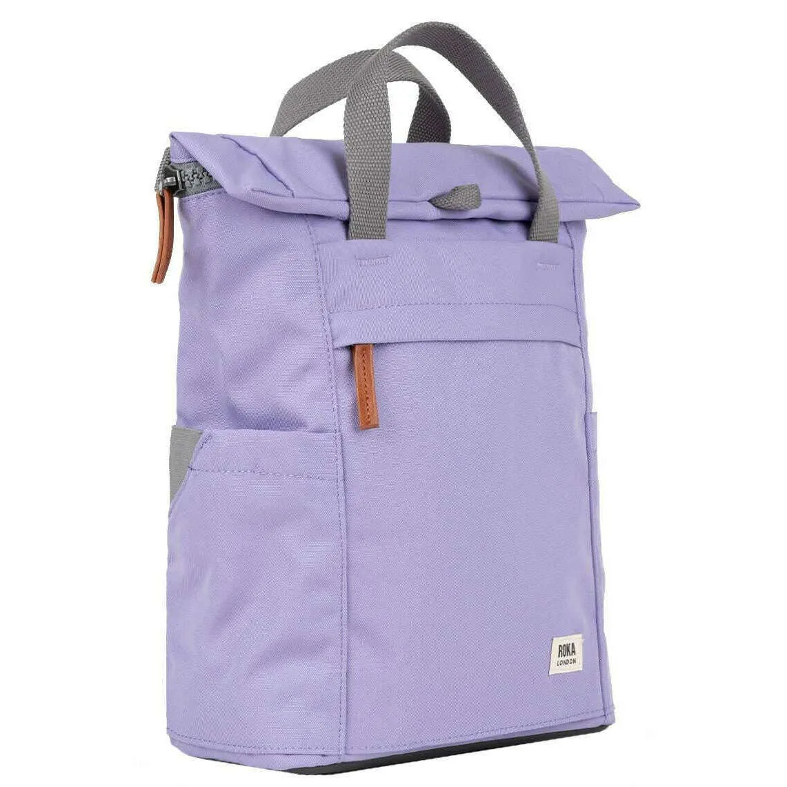 Roka Finchley A Small Sustainable Canvas Backpack - Lavender