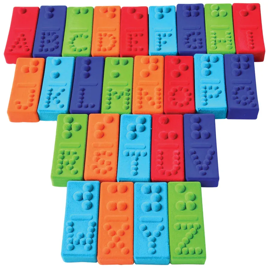 Rubbabu Braille Alphabet Tiles