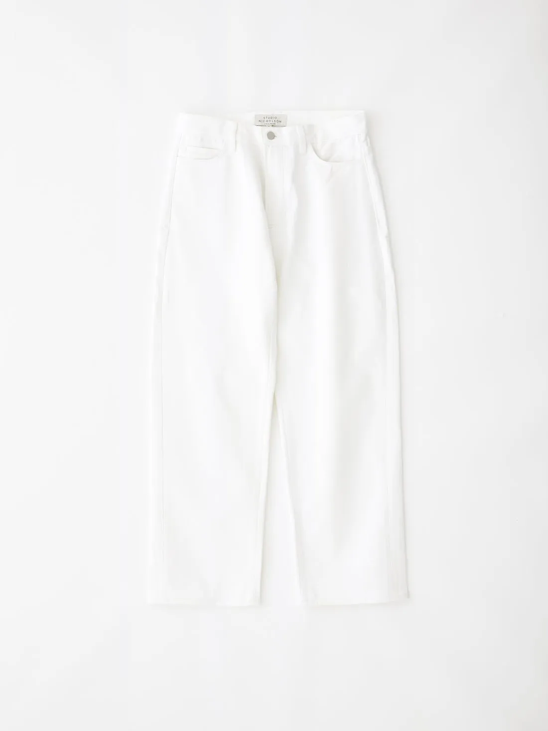 RUTHE DENIM PANT IN OPTIC WHITE